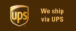 We ship via UPS